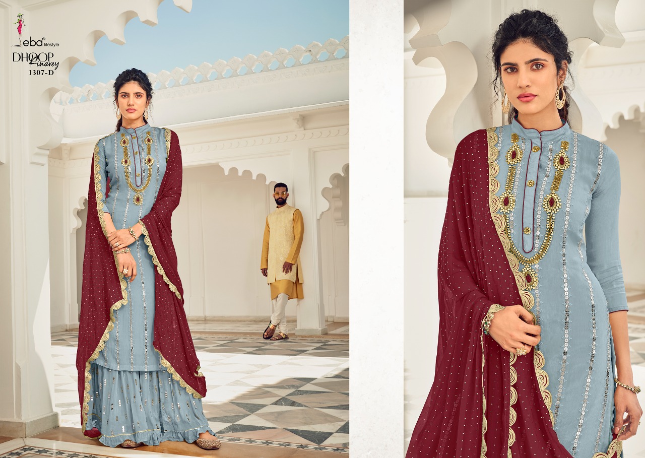 Eba Lifestle Presents Dhoop Kinarey Colour Edition Wholesale Rate In Surat- Sai Dresses