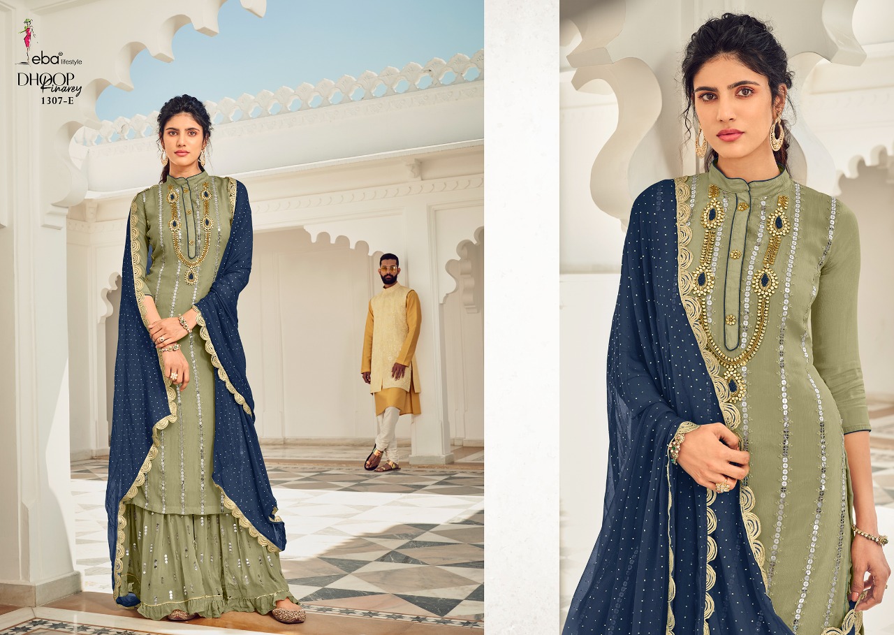 Eba Lifestle Presents Dhoop Kinarey Colour Edition Wholesale Rate In Surat- Sai Dresses