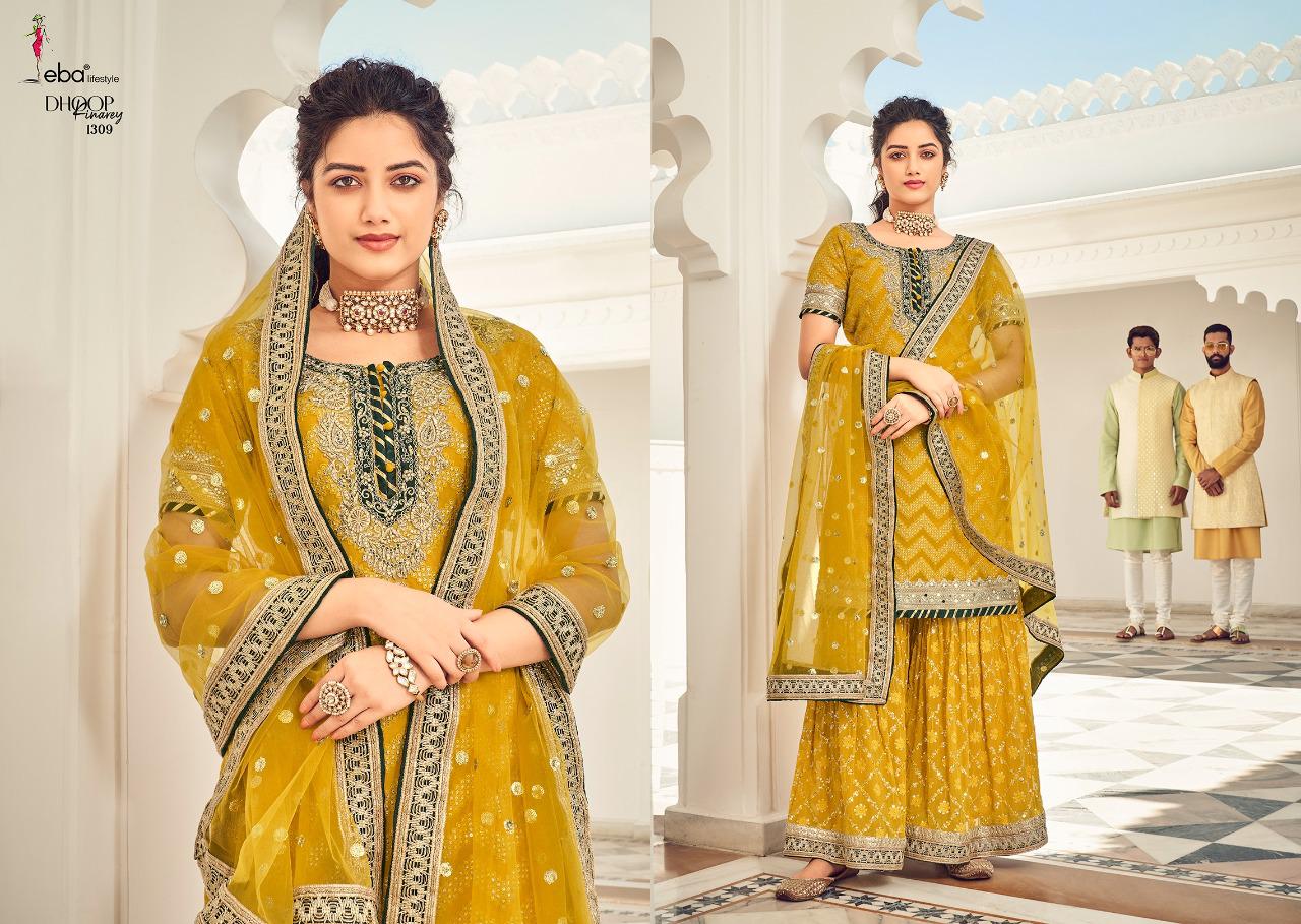 Eba Lifestyle Presents Dhoop Kinarey Nx Pakistani Heavy Georgette Suits Latest Collection Whlesale Rate In Surat - Sai Dresses
