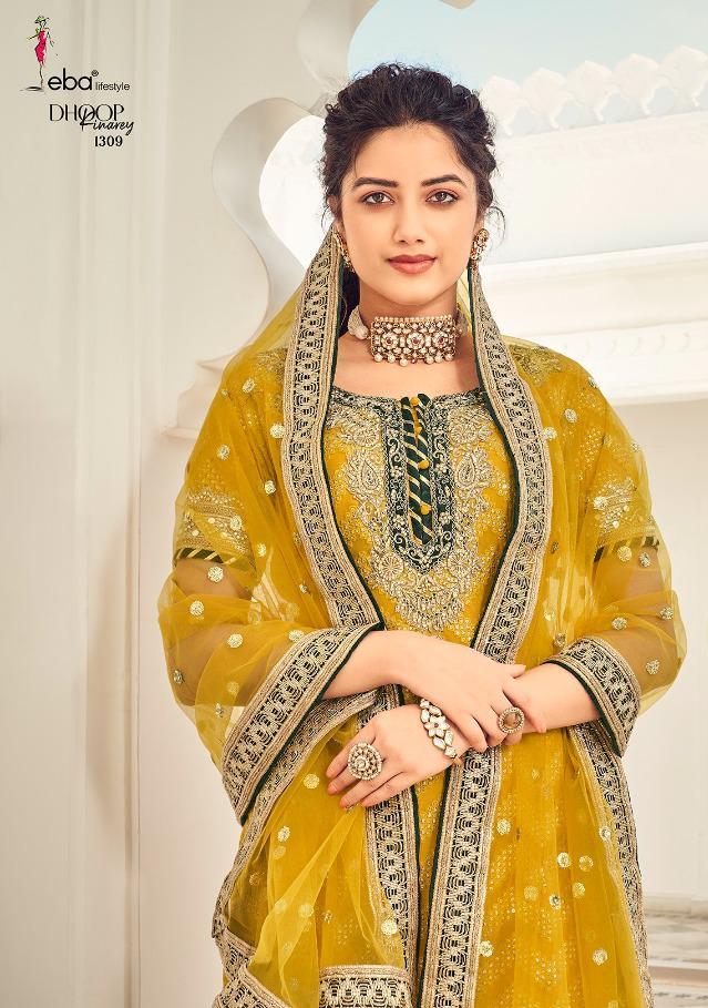 Eba Lifestyle Presents Dhoop Kinarey Nx Pakistani Heavy Georgette Suits Latest Collection Whlesale Rate In Surat - Sai Dresses
