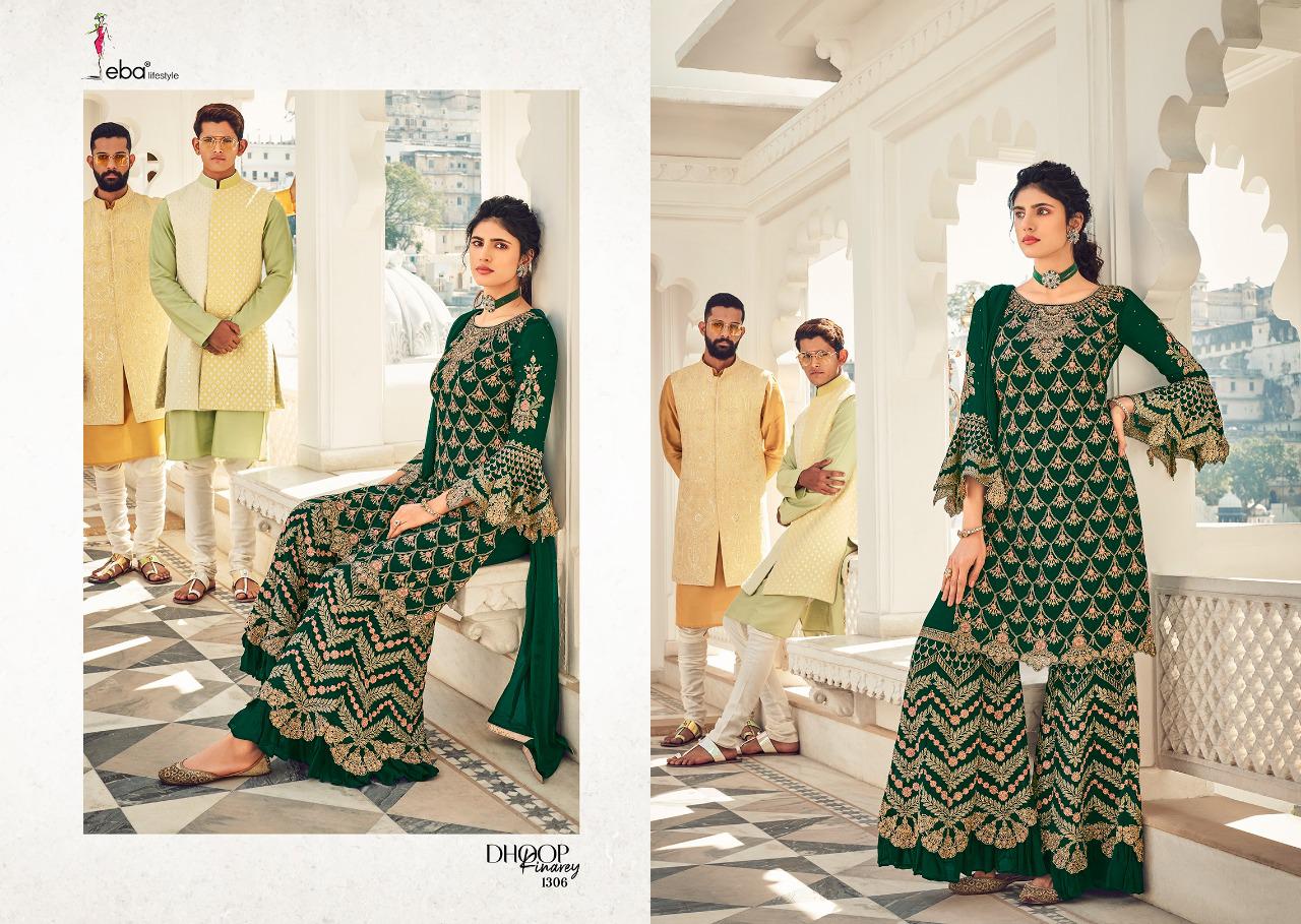 Eba Lifestyle Presents Dhoop Kinarey Nx Pakistani Heavy Georgette Suits Latest Collection Whlesale Rate In Surat - Sai Dresses