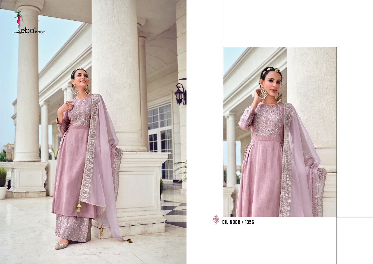 Eba Lifestyle Presents  Dil Noor Vol 2 Kuntal Silk Readymade Salwar Suits  Wholesale Rate In  Surat- Sai Dresses