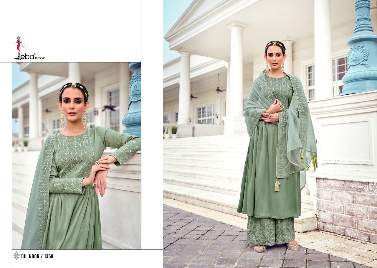 Eba Lifestyle Presents  Dil Noor Vol 2 Kuntal Silk Readymade Salwar Suits  Wholesale Rate In  Surat- Sai Dresses