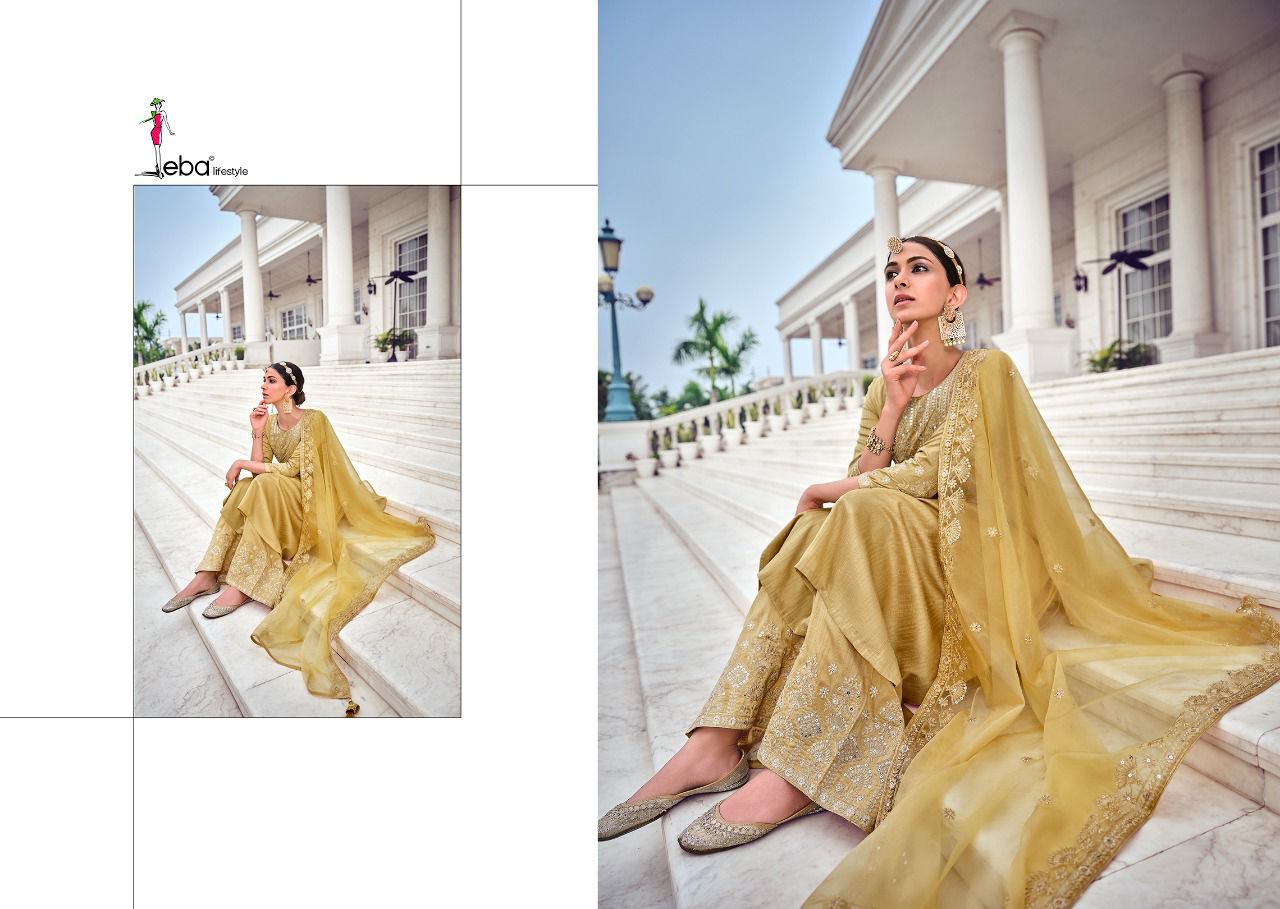 Eba Lifestyle Presents  Dil Noor Vol 2 Kuntal Silk Readymade Salwar Suits  Wholesale Rate In  Surat- Sai Dresses