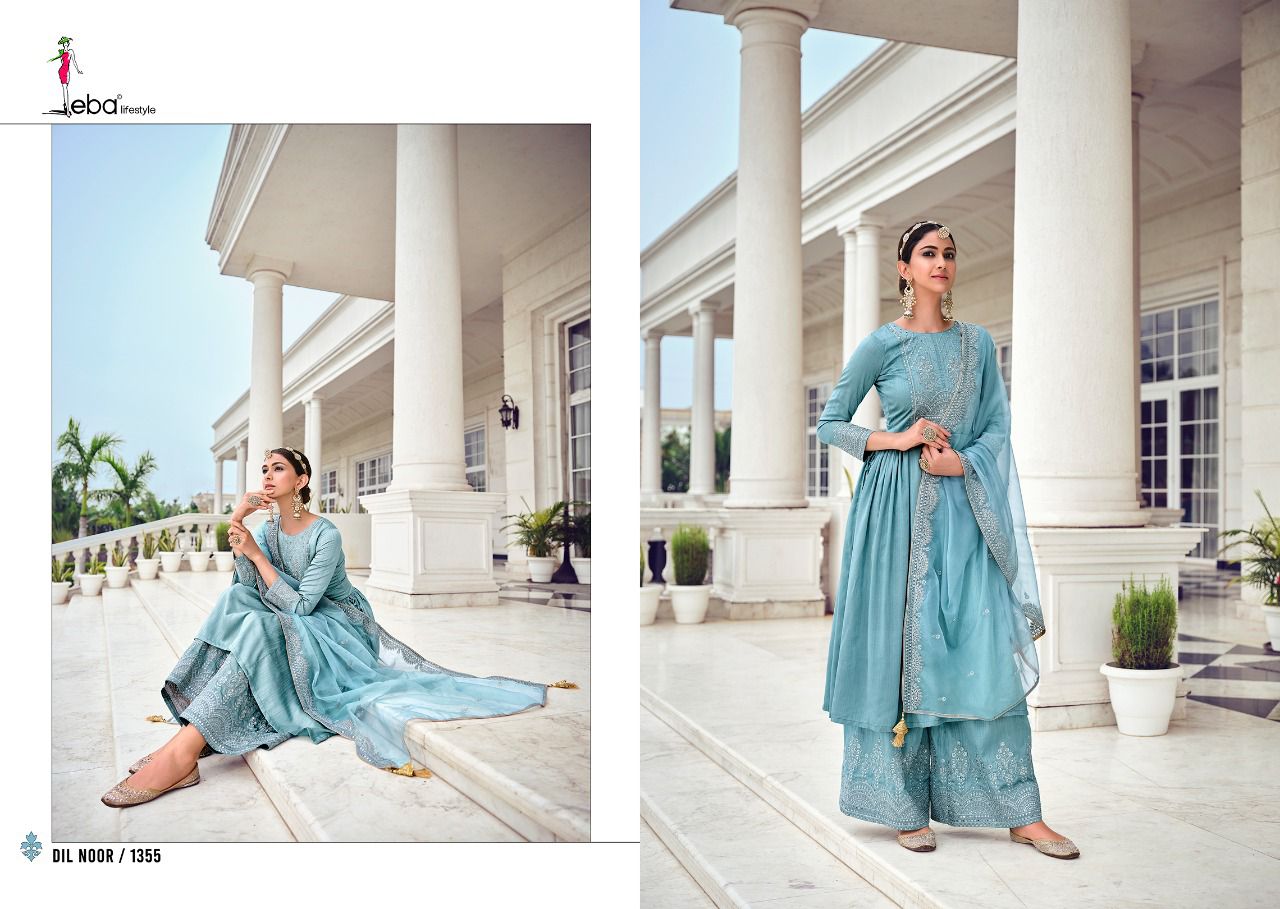 Eba Lifestyle Presents  Dil Noor Vol 2 Kuntal Silk Readymade Salwar Suits  Wholesale Rate In  Surat- Sai Dresses