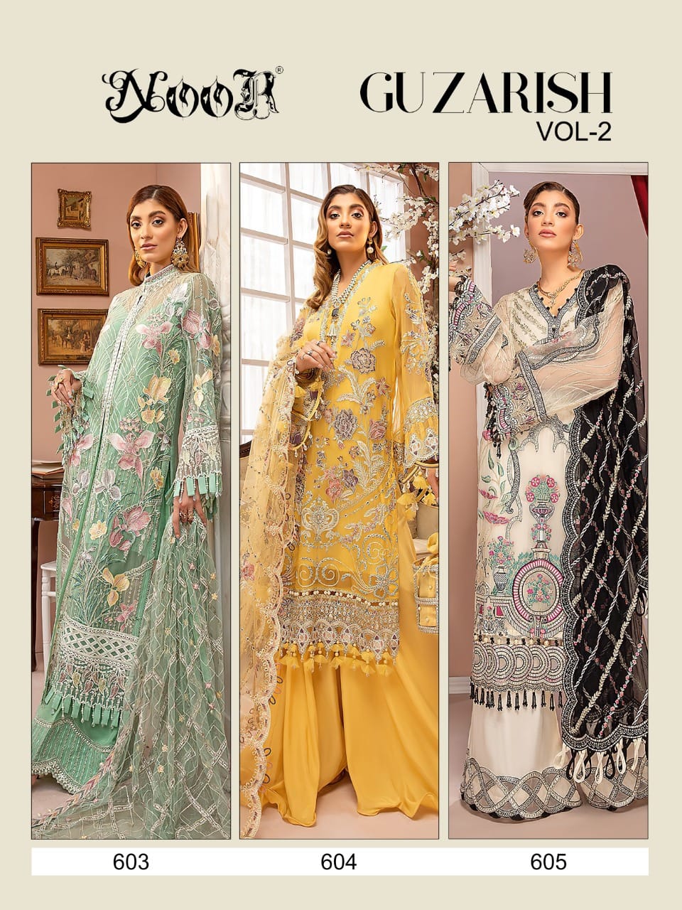 Noor Presents  Guzarish Vol- 2 Pakistani Suit Wholesale Rate In Surat - Sai Dresses