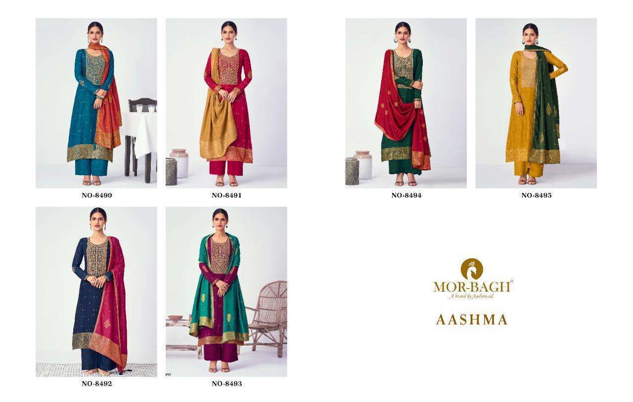 Aashirwad Presents Mor-bhag Aashma  Salwar Suit  Wholesale Rate In Surat - Sai Dresses