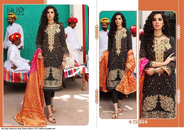 Fair Lady Charizma Presnetts Aniiq Chunri Edition 2021 Cotton  Dupatta Suit Wholesale Rate In Surat - Sai Dresses