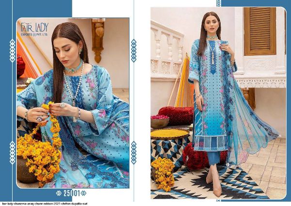Fair Lady Charizma Presnetts Aniiq Chunri Edition 2021 Cotton  Dupatta Suit Wholesale Rate In Surat - Sai Dresses