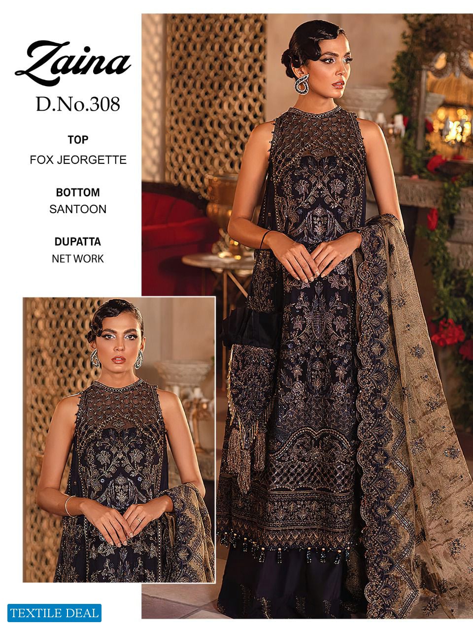 Zaina Vol 12 Fox Georgette Salwar Suit Wholesale Rate In Surat - Sai Dresses