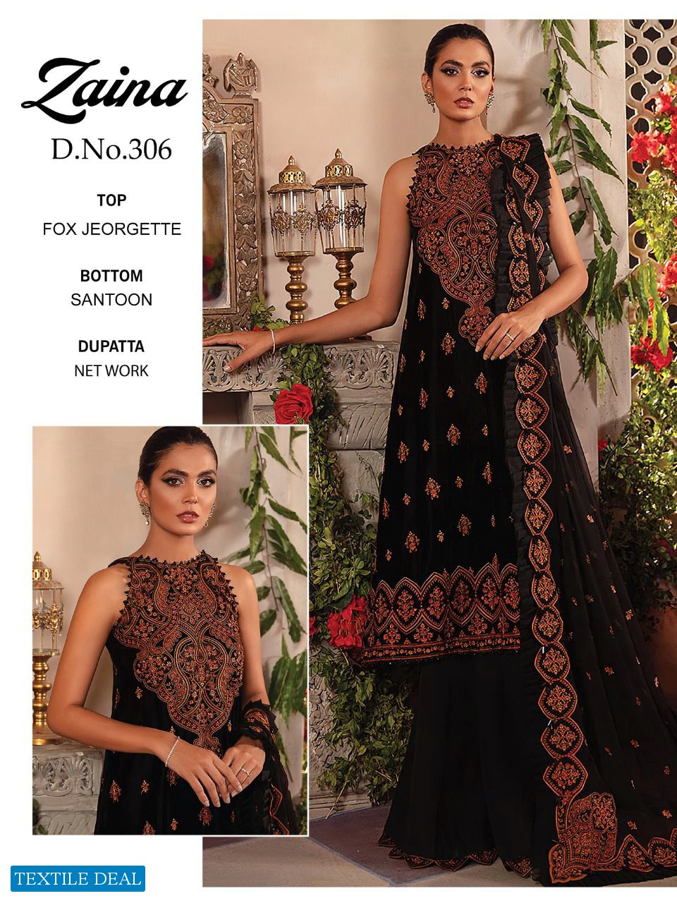 Zaina Vol 12 Fox Georgette Salwar Suit Wholesale Rate In Surat - Sai Dresses