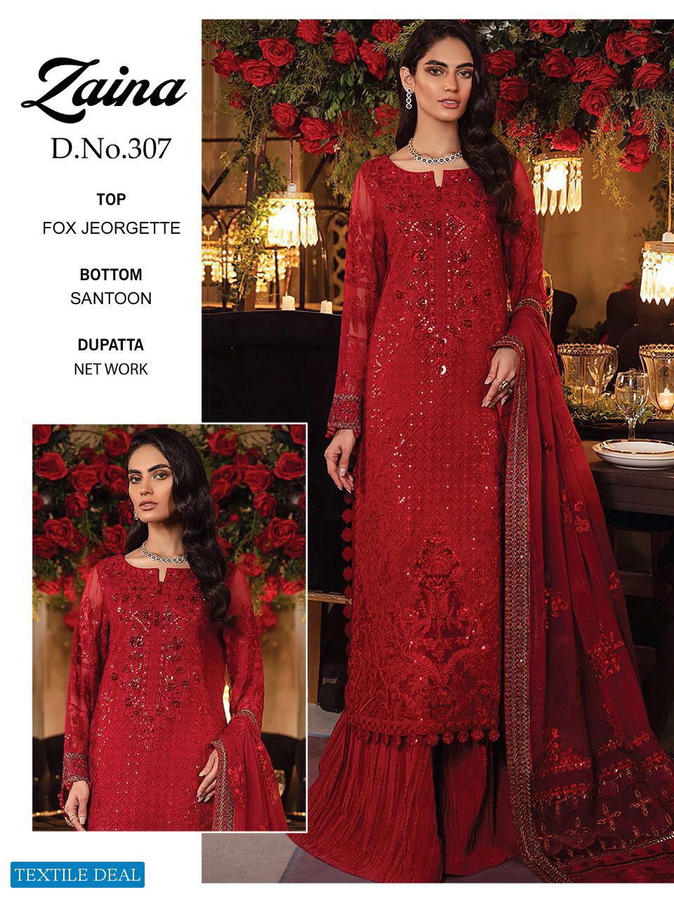 Zaina Vol 12 Fox Georgette Salwar Suit Wholesale Rate In Surat - Sai Dresses