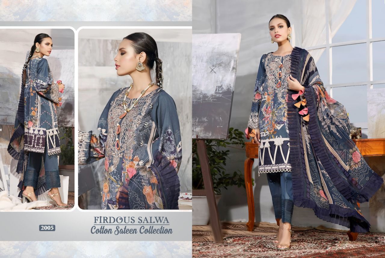 Shree Fab Presents Firdous Salwa Cotton Sateen Collection Wolesale Rate In Surat - Sai Dresses