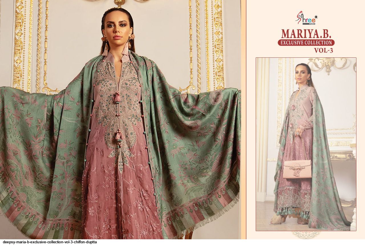 Shree Fab Presents Maria B Exclusive Collection Vol-03 Wolesale Rate In Surat - Sai Dresses