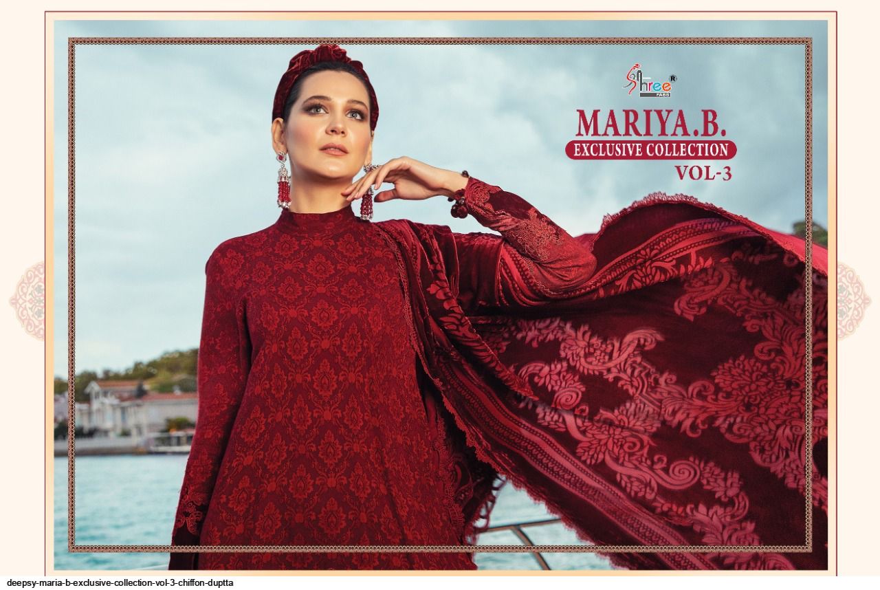 Shree Fab Presents Maria B Exclusive Collection Vol-03 Wolesale Rate In Surat - Sai Dresses