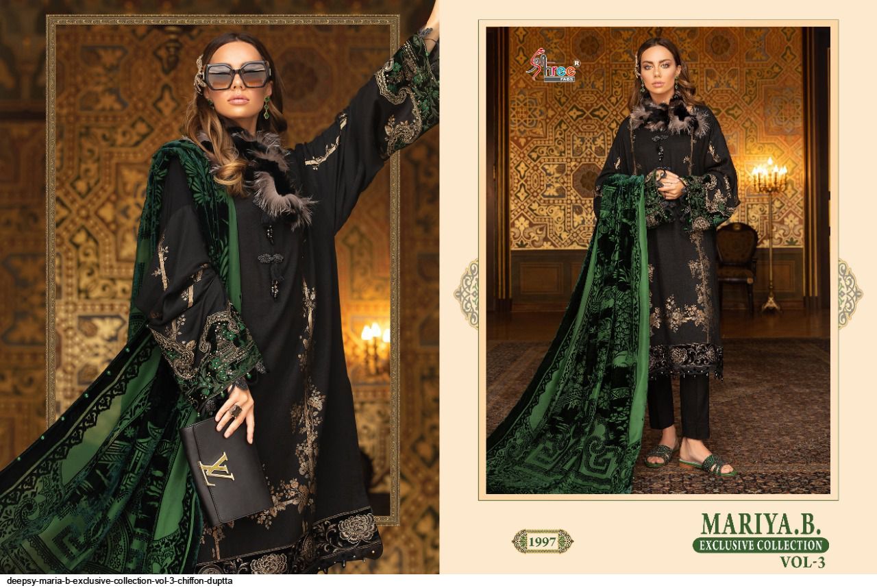 Shree Fab Presents Maria B Exclusive Collection Vol-03 Wolesale Rate In Surat - Sai Dresses