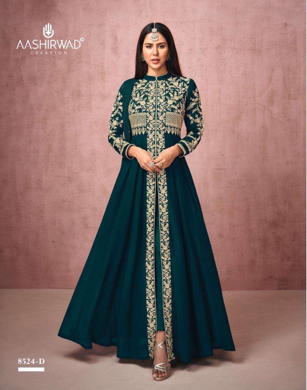 Aashirwad  Creation Prsents Sonam Georgette Designer Salwar Suit Collection Wholesale Rate In Surat - Sai Dresses