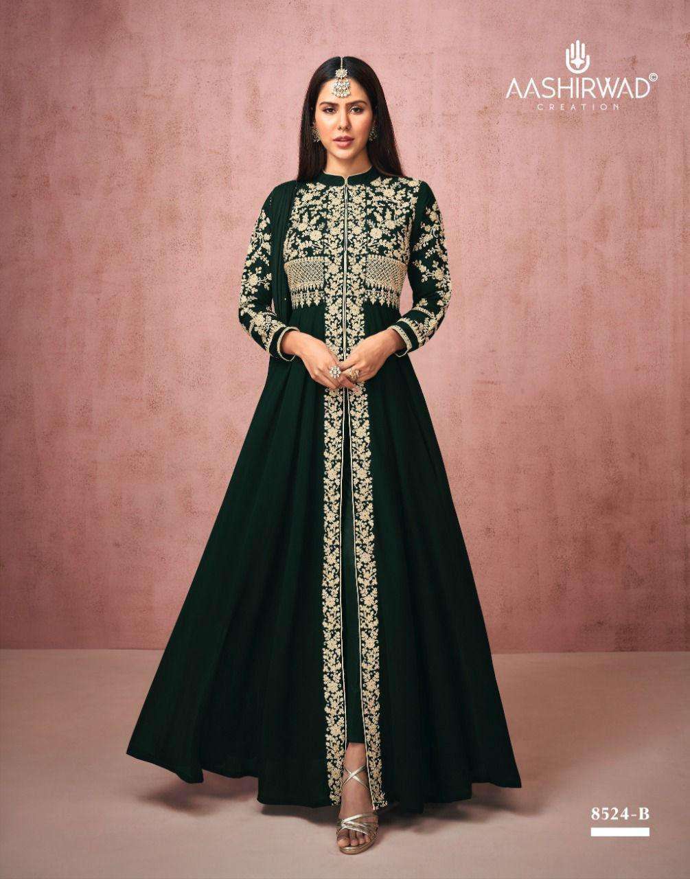 Aashirwad  Creation Prsents Sonam Georgette Designer Salwar Suit Collection Wholesale Rate In Surat - Sai Dresses