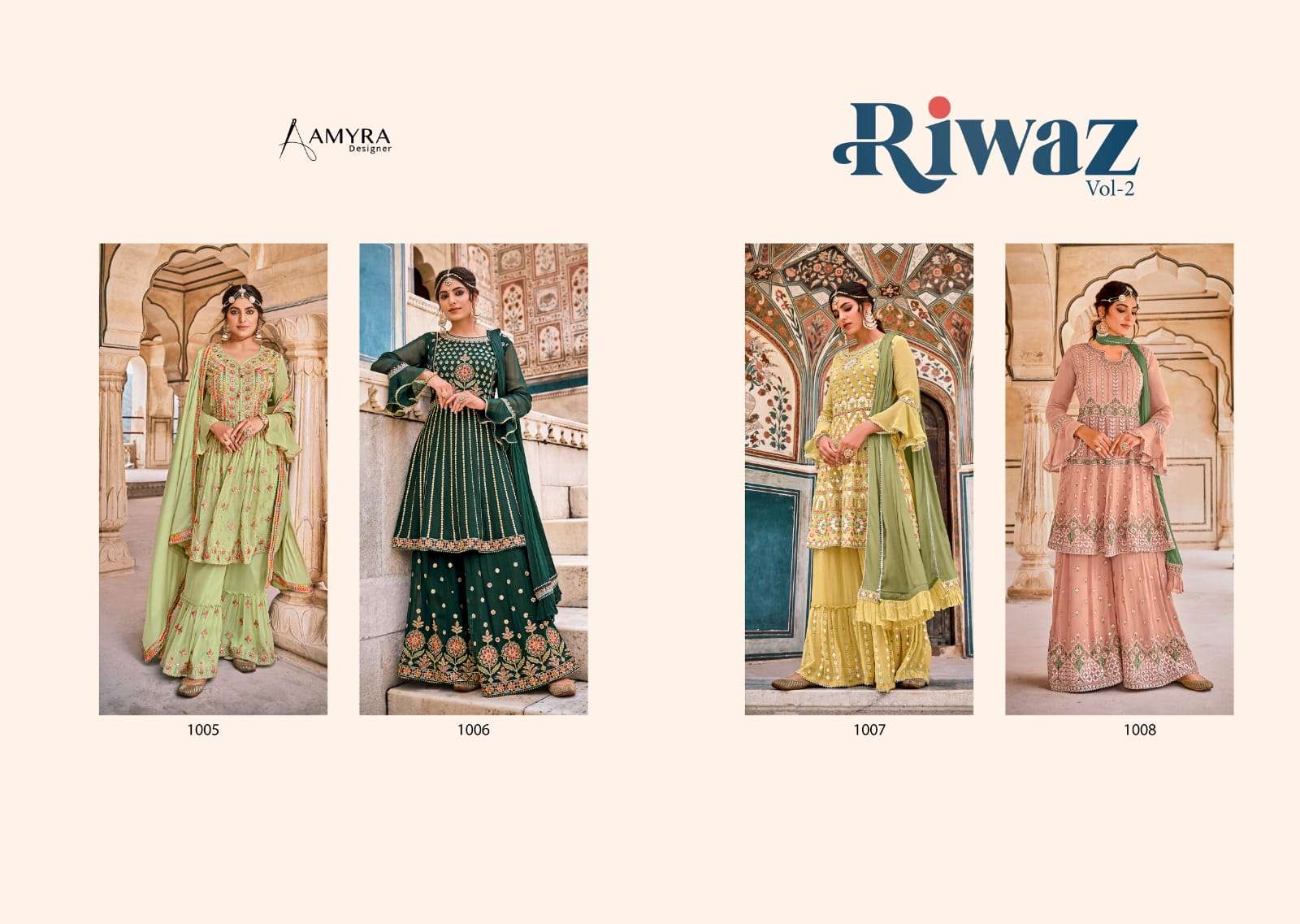 AMYRA DESIGNER PRESENTS RIWAZ VOL-02 WHOLESALE RATE IN SURAT 