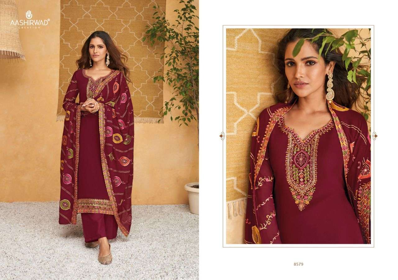 ASHIRWAD CREATION PRESENTS NEW CATALOG SIMRAN WHOLESALE RATE IN SURAN SAI DRESSES