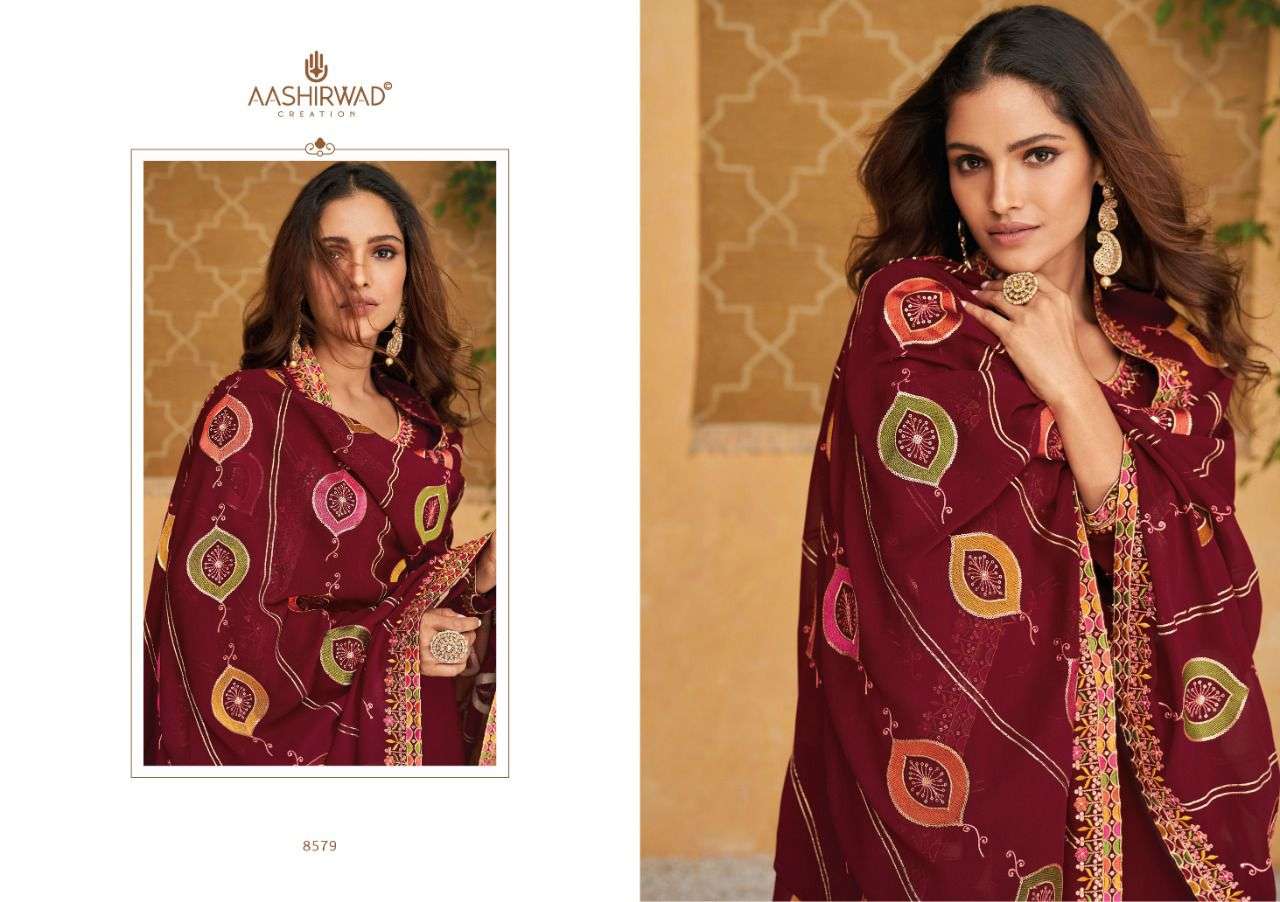 ASHIRWAD CREATION PRESENTS NEW CATALOG SIMRAN WHOLESALE RATE IN SURAN SAI DRESSES