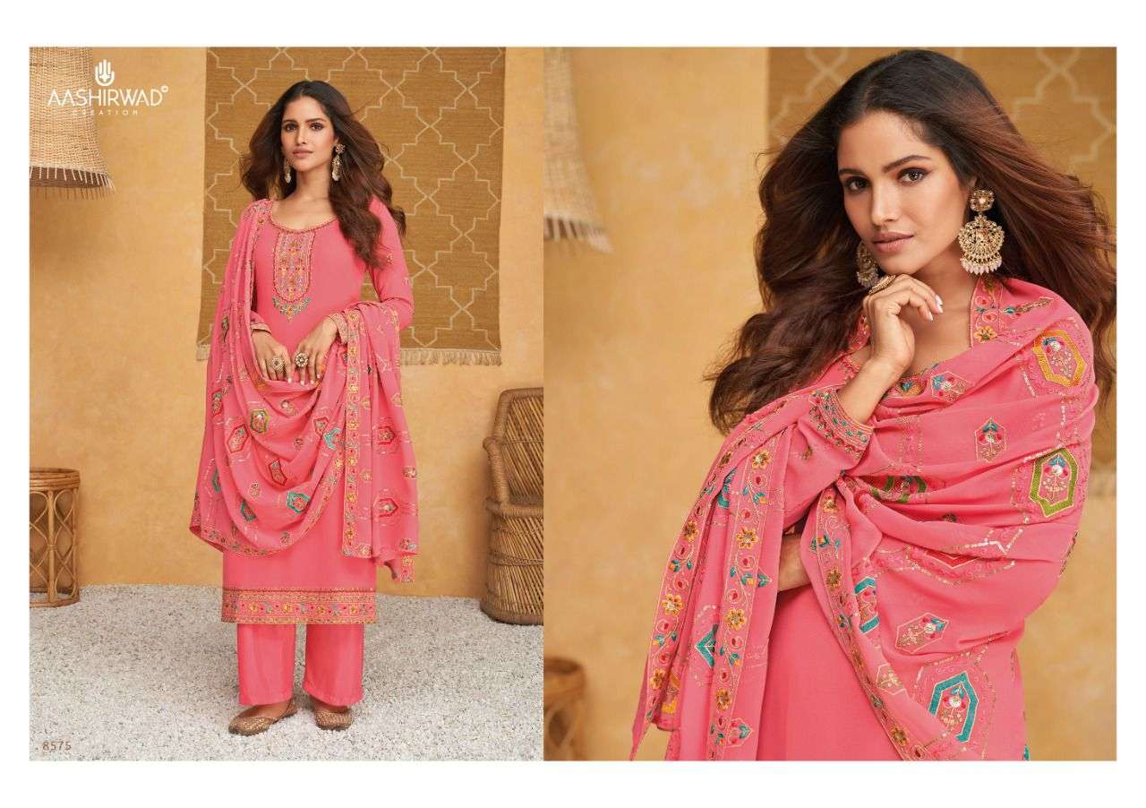 ASHIRWAD CREATION PRESENTS NEW CATALOG SIMRAN WHOLESALE RATE IN SURAN SAI DRESSES