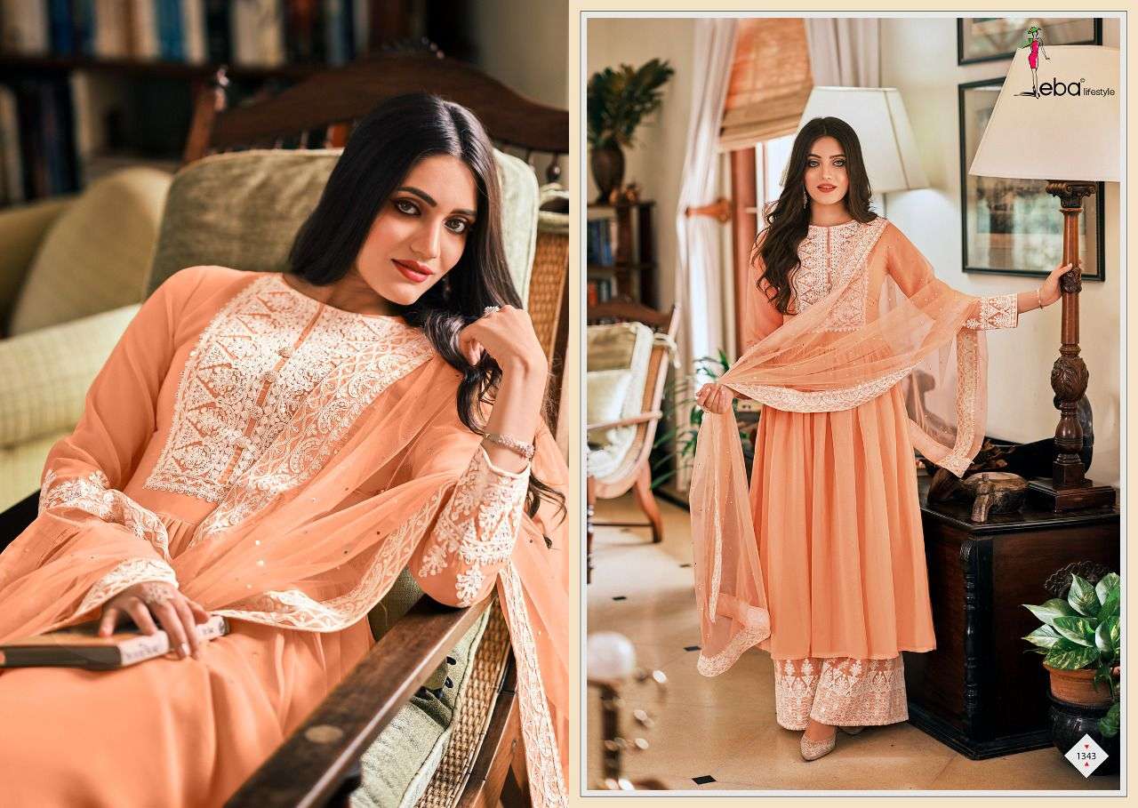 EBA LIFESTYLE PRESENTS LATEST 3 PIECES CATALOG DIL-NOOR WHOLESALE RATE IN SURAT- SAI DRESSES