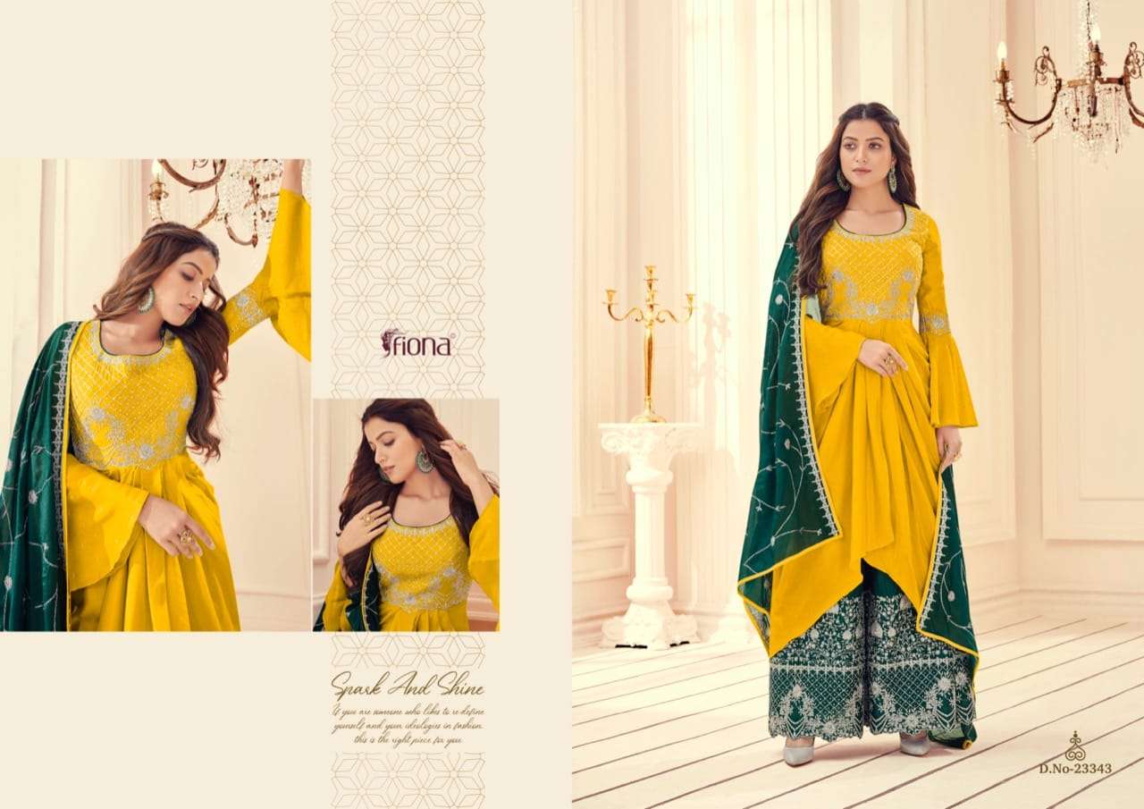 FIONA PRESENTS DS. NO. 23341 TO DS. NO. 23344 WHOLESALE RATE IN SURAT SAI DRESSES