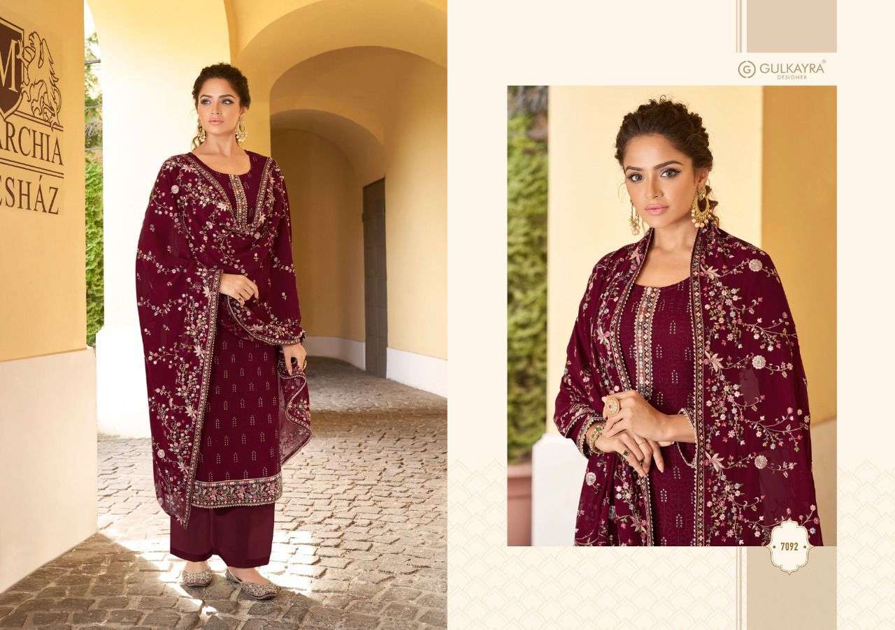 GULKAYRA DESIGNER PRESENTS NEW CATALOG BANNI-NX WHOLESALE RATE IN SURAT SAI DRESSES