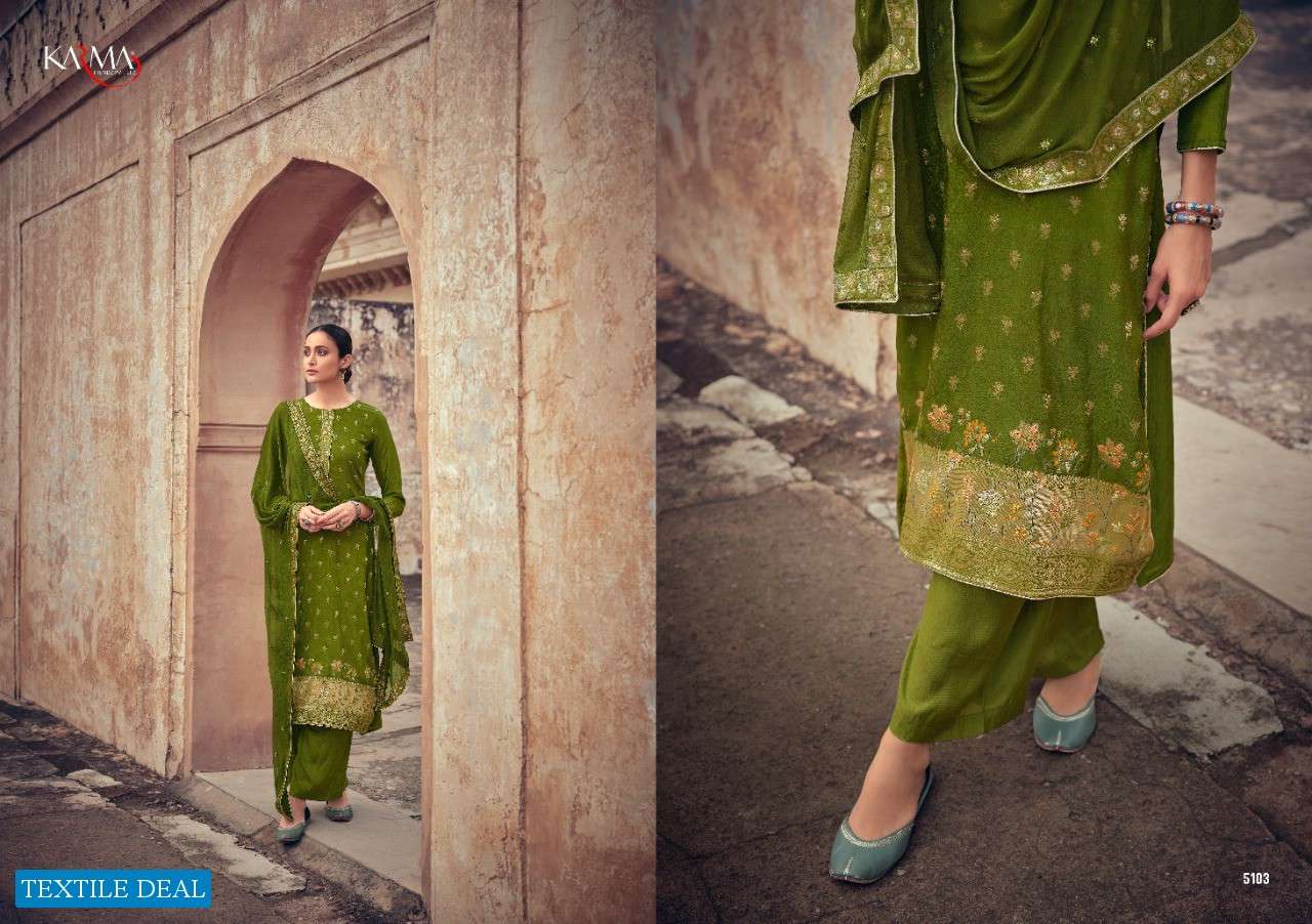 KARMA PRESENTS NOOR VOL-05 WHOLESALE RATE IN SURAT SAI DRESSES