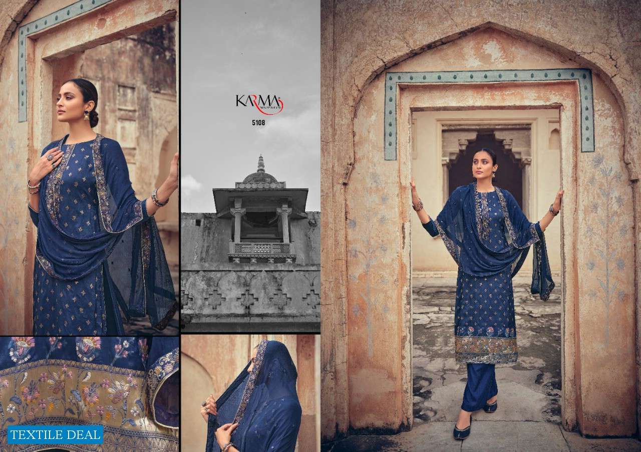 KARMA PRESENTS NOOR VOL-05 WHOLESALE RATE IN SURAT SAI DRESSES