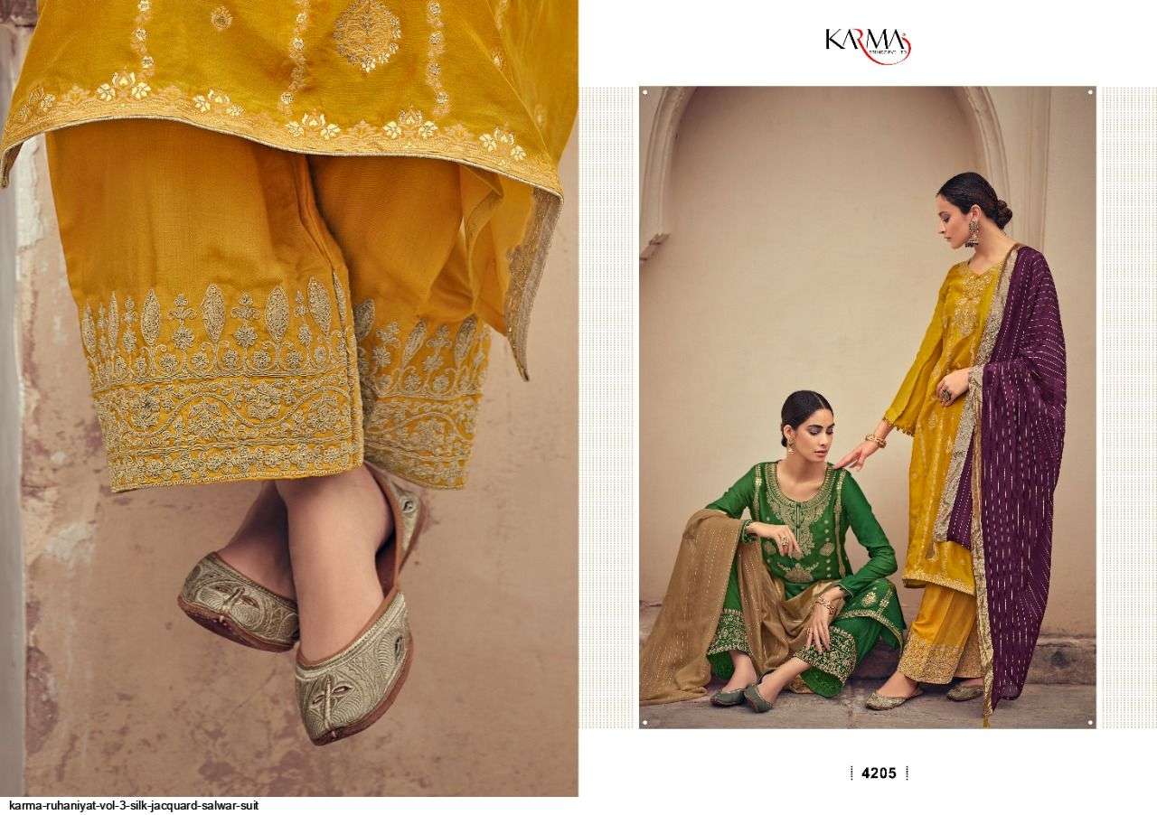 KARMA PRESENTS RUHANIYAT VOL-03 WHOLESALE RATE IN SURAT SAI DRESSES