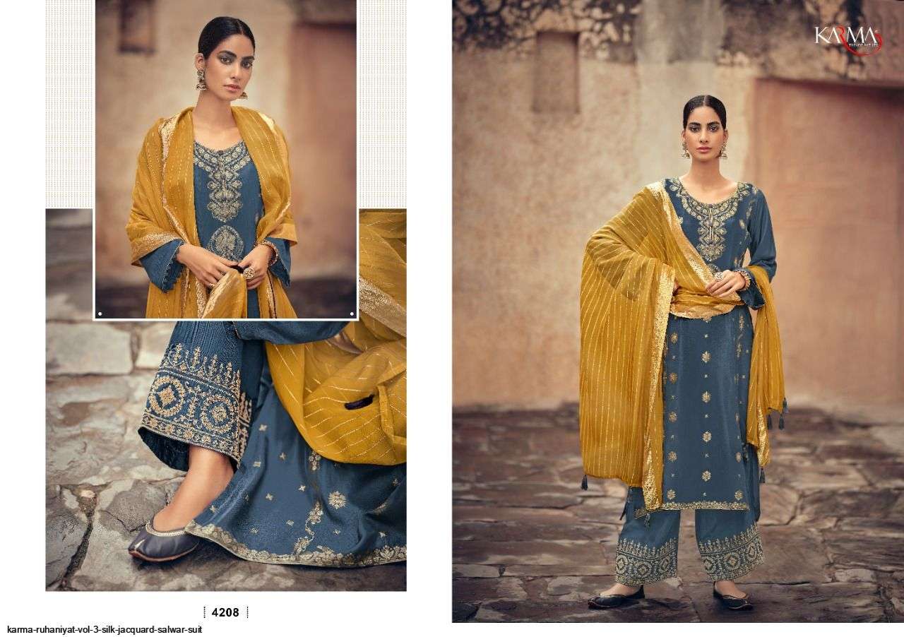 KARMA PRESENTS RUHANIYAT VOL-03 WHOLESALE RATE IN SURAT SAI DRESSES