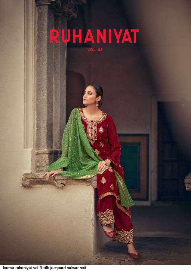 KARMA PRESENTS RUHANIYAT VOL-03 WHOLESALE RATE IN SURAT SAI DRESSES