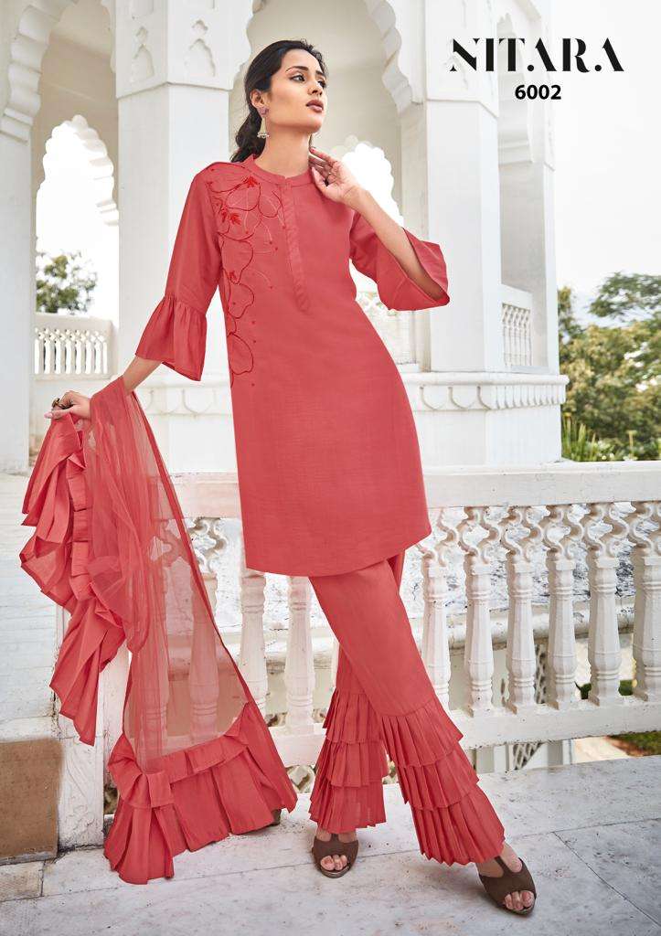 NITARA PRESENTS LATEST INDO WESTERN CATALOG GLORY WHOLESALE RATE IN SURAT- SAI DRESSES