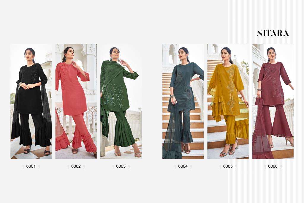 NITARA PRESENTS LATEST INDO WESTERN CATALOG GLORY WHOLESALE RATE IN SURAT- SAI DRESSES