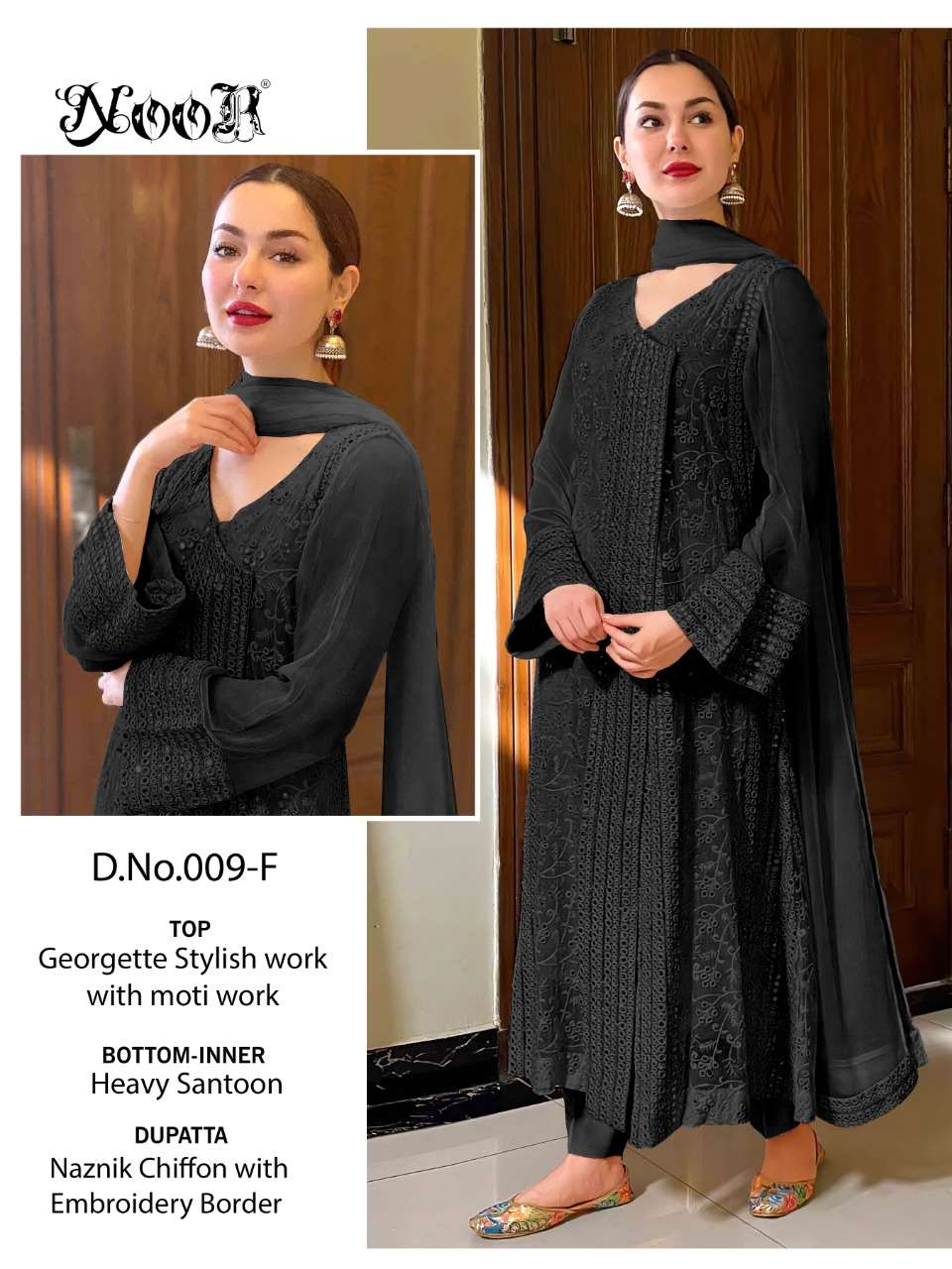 NOOR PRESENTS LATEST PAKISTANI CATALOG 009 HIT COLLECTION  009-F TO 009-J SERIES WHOLESALE RATE IN SURAT- SAI DRESSES