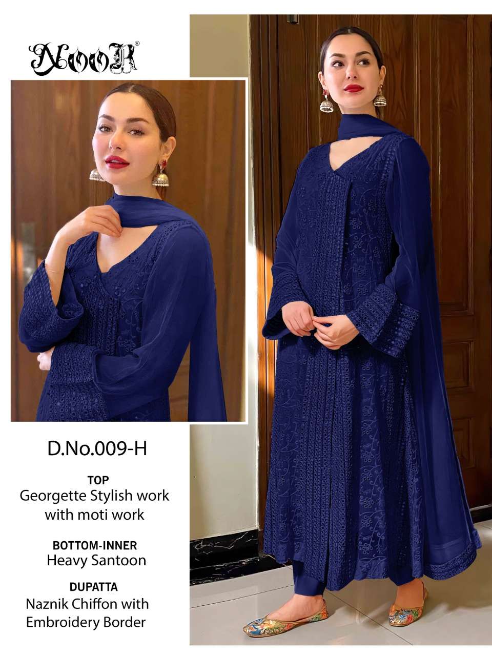 NOOR PRESENTS LATEST PAKISTANI CATALOG 009 HIT COLLECTION  009-F TO 009-J SERIES WHOLESALE RATE IN SURAT- SAI DRESSES