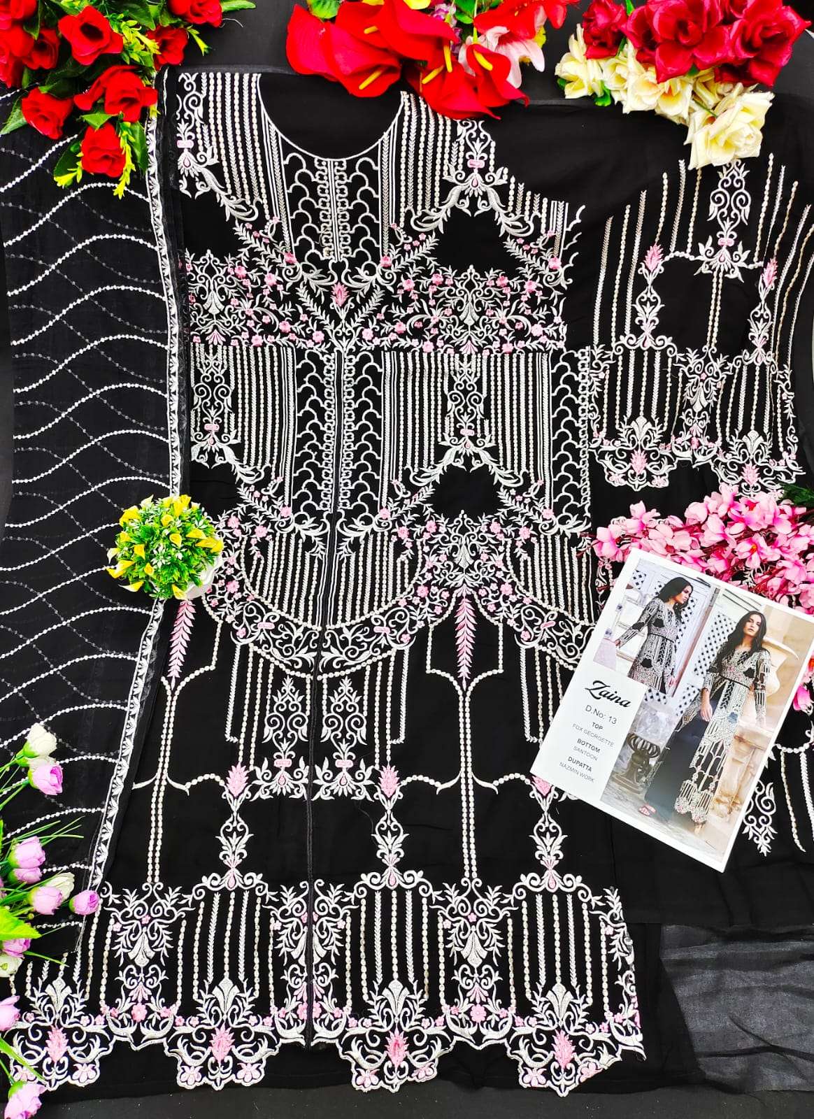 PRIYAM FASHION PRESENTS LATEST PAKISTANI CATALOG ZAINA- VOL.-1 NX WHOLESALE RATEIN SURAT- SAI DRESSES