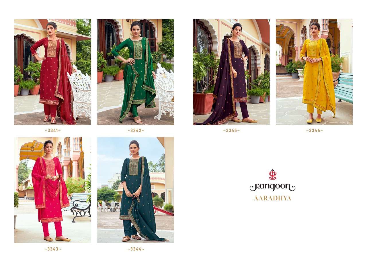 RANGOON PRESENTS LATEST CATALOG AARADHYA WHOLESALE RATE IN SURAT - SAI DRESSES
