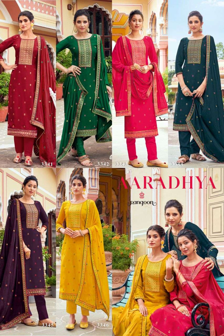 RANGOON PRESENTS LATEST CATALOG AARADHYA WHOLESALE RATE IN SURAT - SAI DRESSES