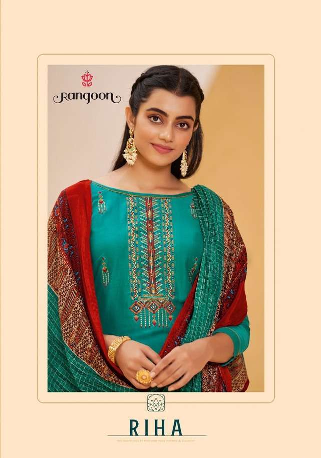 RANGOON PRESENTS LATEST CATALOG RIHA WHOLESALE RATE IN SURAT - SAI DRESSES