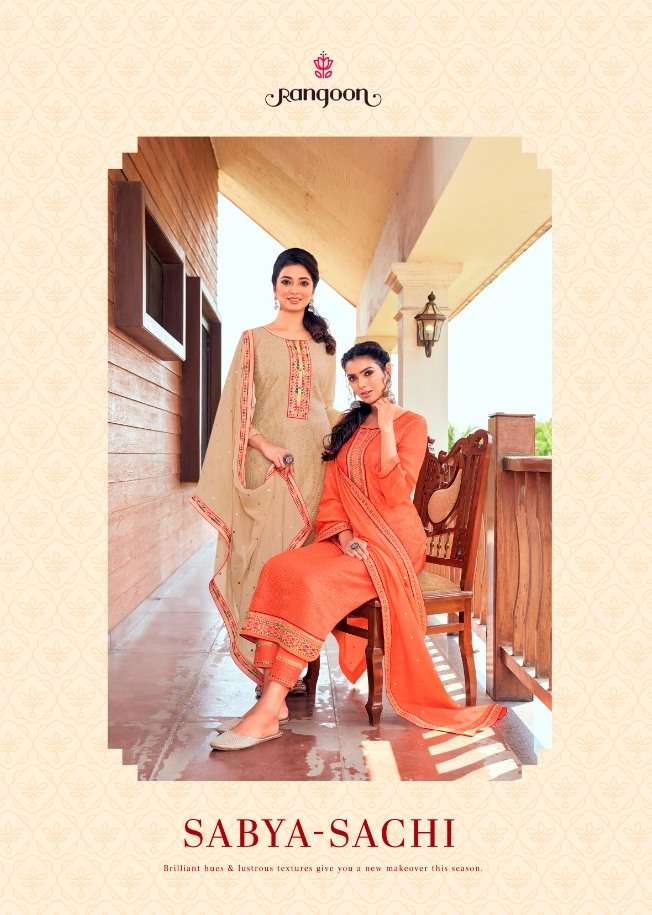 RANGOON PRESENTS LATEST CATALOG SABYA SACHI WHOLESALE RATE IN SURAT - SAI DRESSES