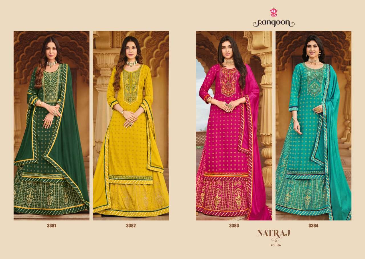 RANGOON PRESENTS LATEST NATRAJ VOL-06 SANGEET WHOLESALE RATE IN SURAT - SAI DRESSES