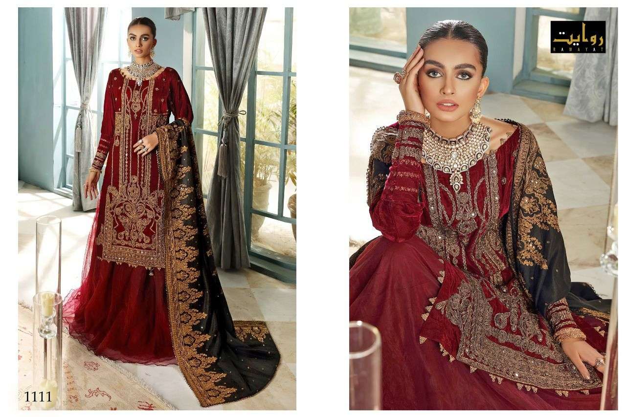 RAWAYAT PRESENTS LATEST PAKISTANI CONCEPT CATALOG ZARTASH COLLECTION 2022 WHOLESALE RATE IN SURAT- SAI DRESSES