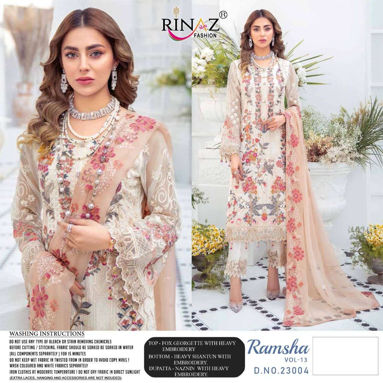 RINAZ FASHION PRESENTS RAMSHA VOL-013 WHOLESALE RATE IN SURAT - SAI DRESSES
