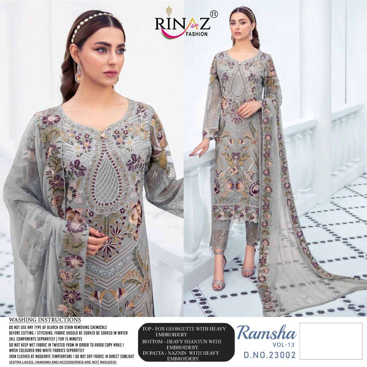 RINAZ FASHION PRESENTS RAMSHA VOL-013 WHOLESALE RATE IN SURAT - SAI DRESSES