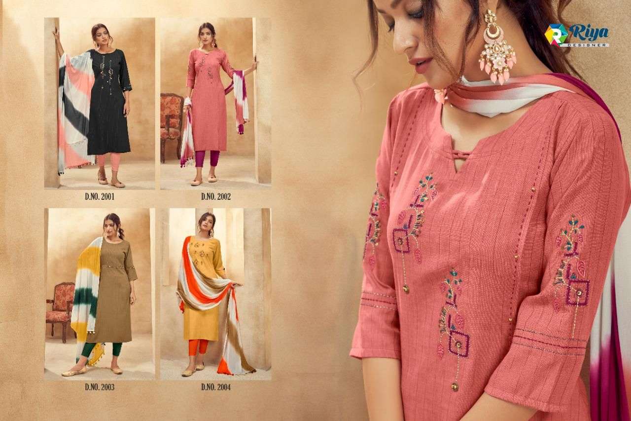 RIYA DESIGNER PRESENTS LATEST KURTI CATALOG ALICE WHOLESALE RATE IN SURAT- SAI DRESSES