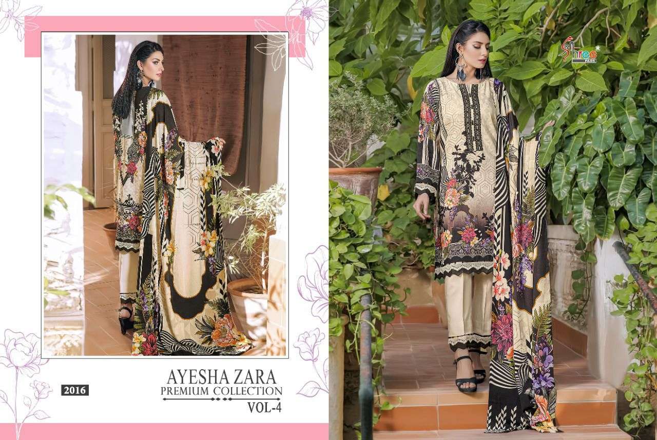 SHREE FABS PRESNETS AYESHA ZARA PREMIUM COLLECTION VOL-04 WHOLESALE RATE IN SURAT - SAI DRESSES 