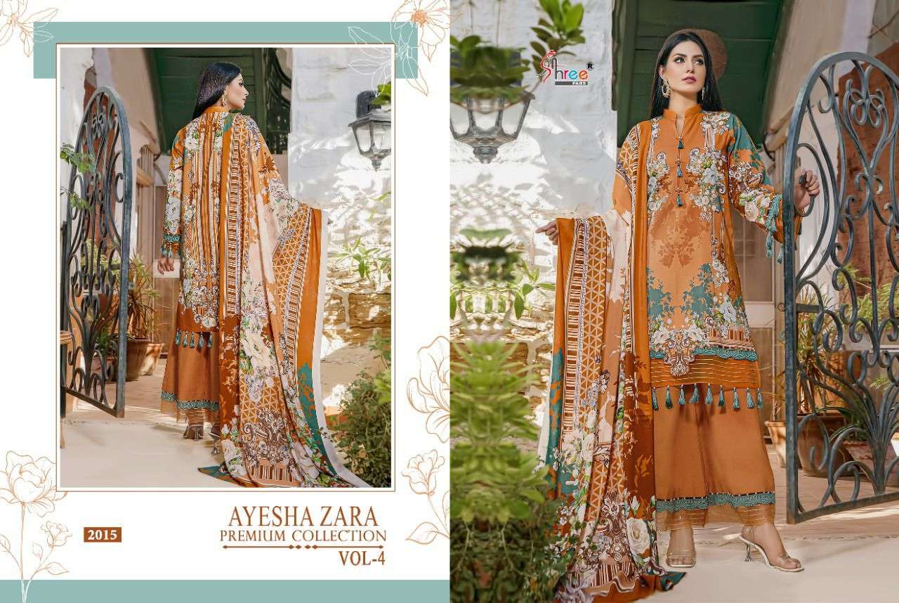 SHREE FABS PRESNETS AYESHA ZARA PREMIUM COLLECTION VOL-04 WHOLESALE RATE IN SURAT - SAI DRESSES 